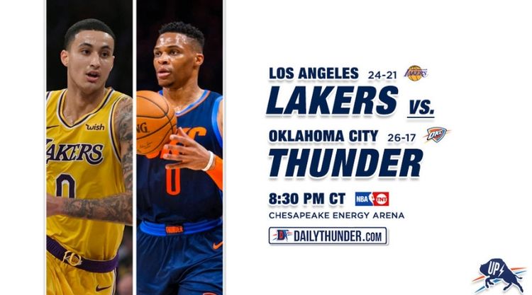 Preview 44 of 82: Lakers @ Thunder