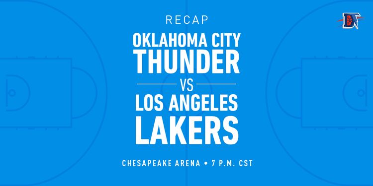 Game 15 Recap: Lakers (13-2) def. Thunder (5-10) 130-127