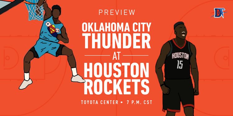 Game 4 Preview: Thunder (1-2) @ Rockets (1-1)