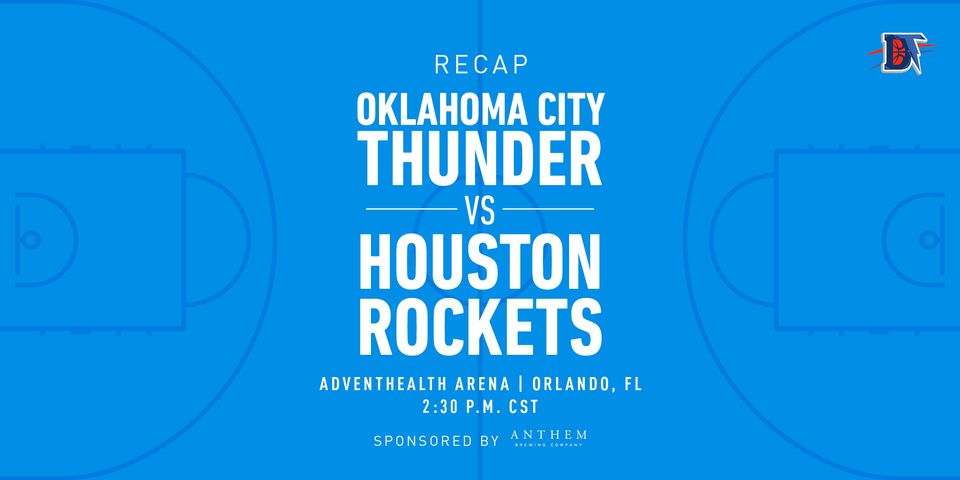 Game 2 Rapid Recap: Rockets def. Thunder 111-98