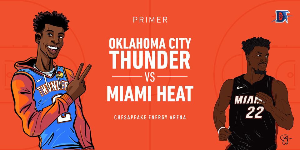 Game 31 Pregame Primer: Thunder (12-18) vs. Heat (13-17)