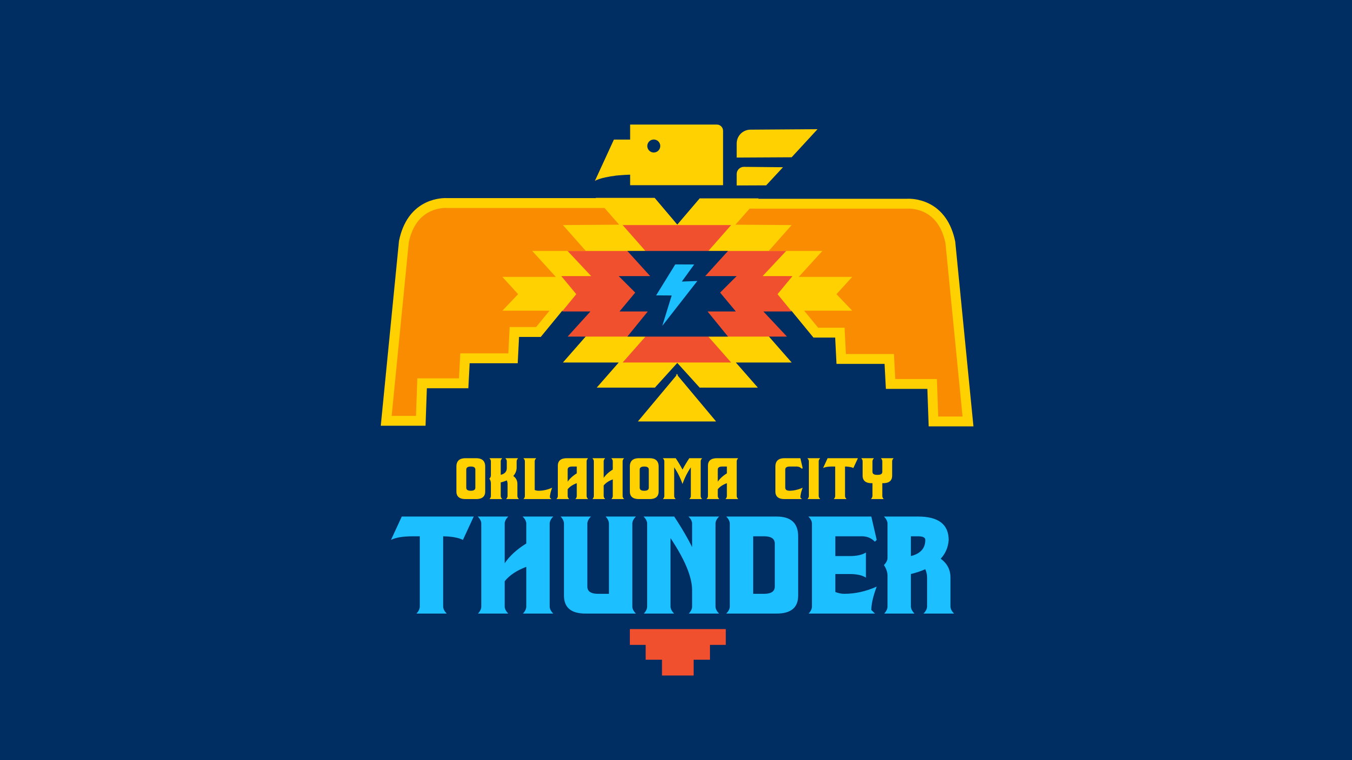 Oklahoma City Thunder Wordmark 2 Logo Patch – The Emblem Source